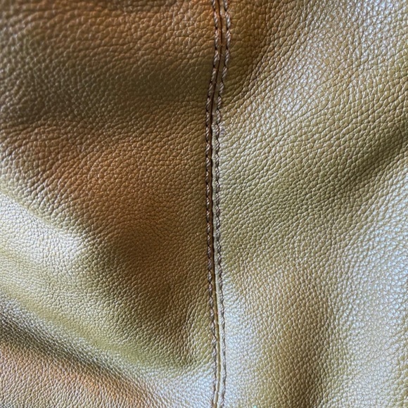 ❌SOLD❌ Vintage Michael Kors Avocado Green Olive Leather Handbag / Chunky Bag - Picture 12 of 13